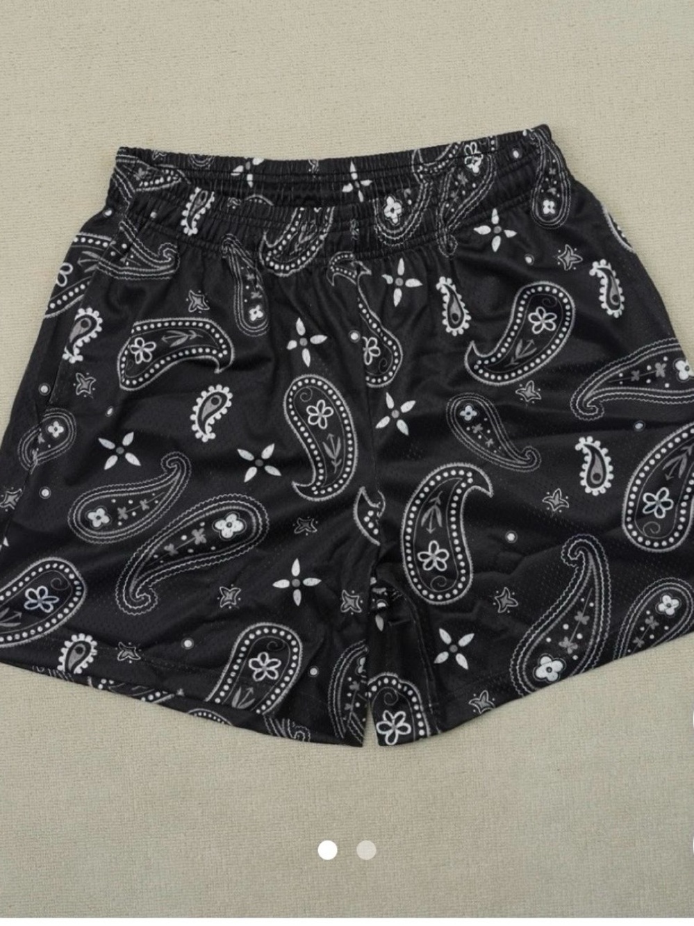 Bravest Studios Paisley Black Shorts